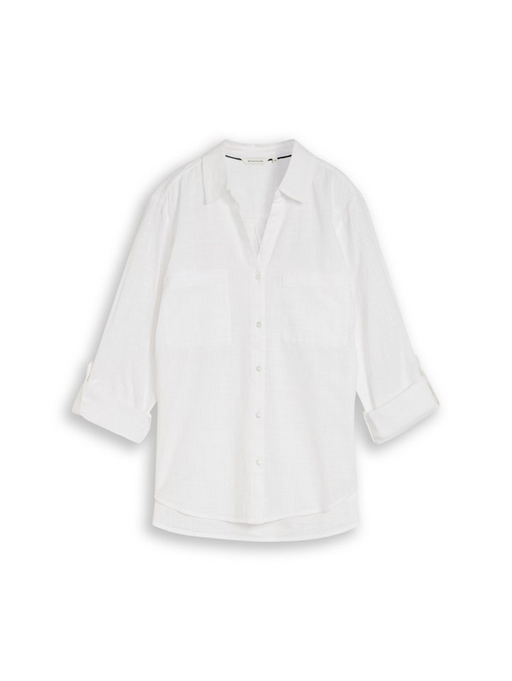 TOM TAILOR Langarmbluse Blusen & Shirts Bluse mit Brusttaschen – Bild 2 von 5