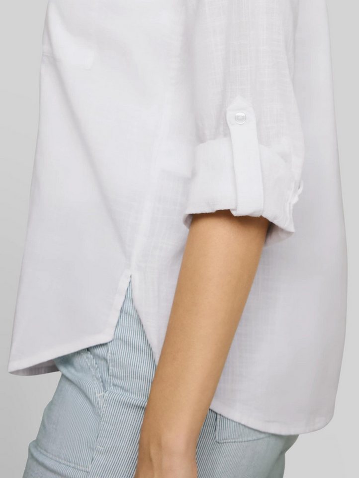 TOM TAILOR Langarmbluse Blusen & Shirts Bluse mit Brusttaschen – Bild 4 von 5