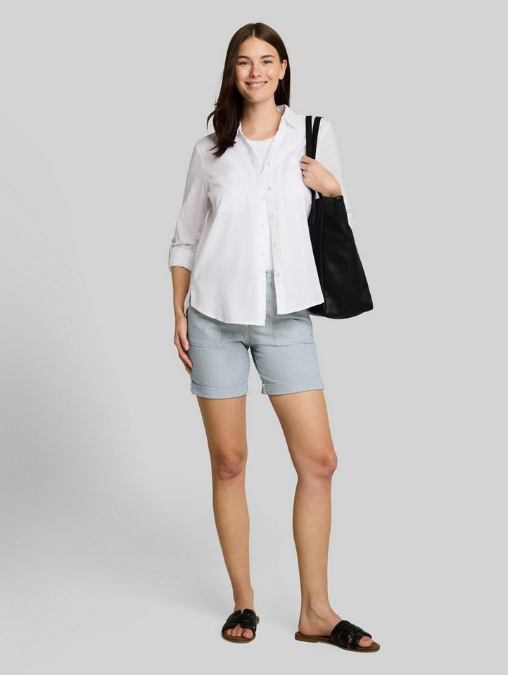 TOM TAILOR Langarmbluse Blusen & Shirts Bluse mit Brusttaschen – Bild 5 von 5