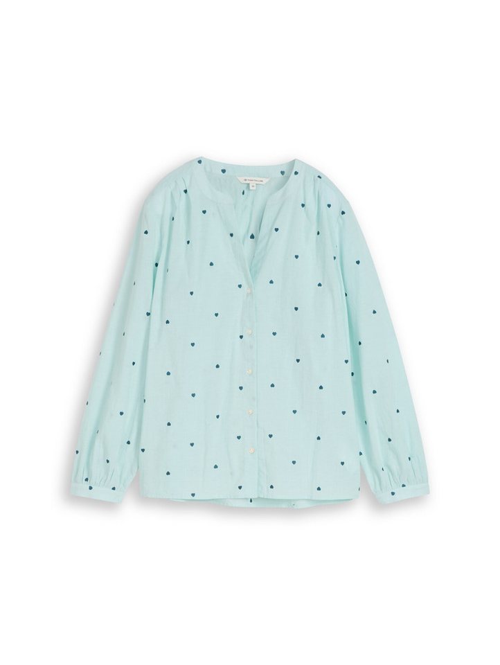TOM TAILOR Langarmbluse Blusen & Shirts Bluse mit Herz-Stickerei – Bild 2 von 5