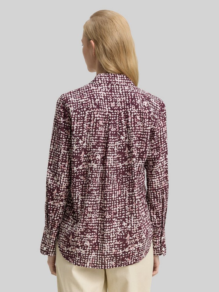 TOM TAILOR Langarmbluse Blusen & Shirts Hemdbluse mit Muster – Bild 3 von 5