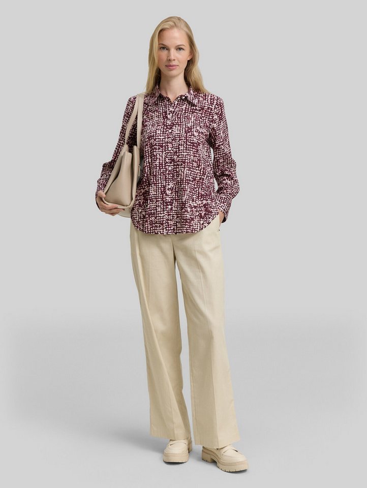 TOM TAILOR Langarmbluse Blusen & Shirts Hemdbluse mit Muster – Bild 5 von 5