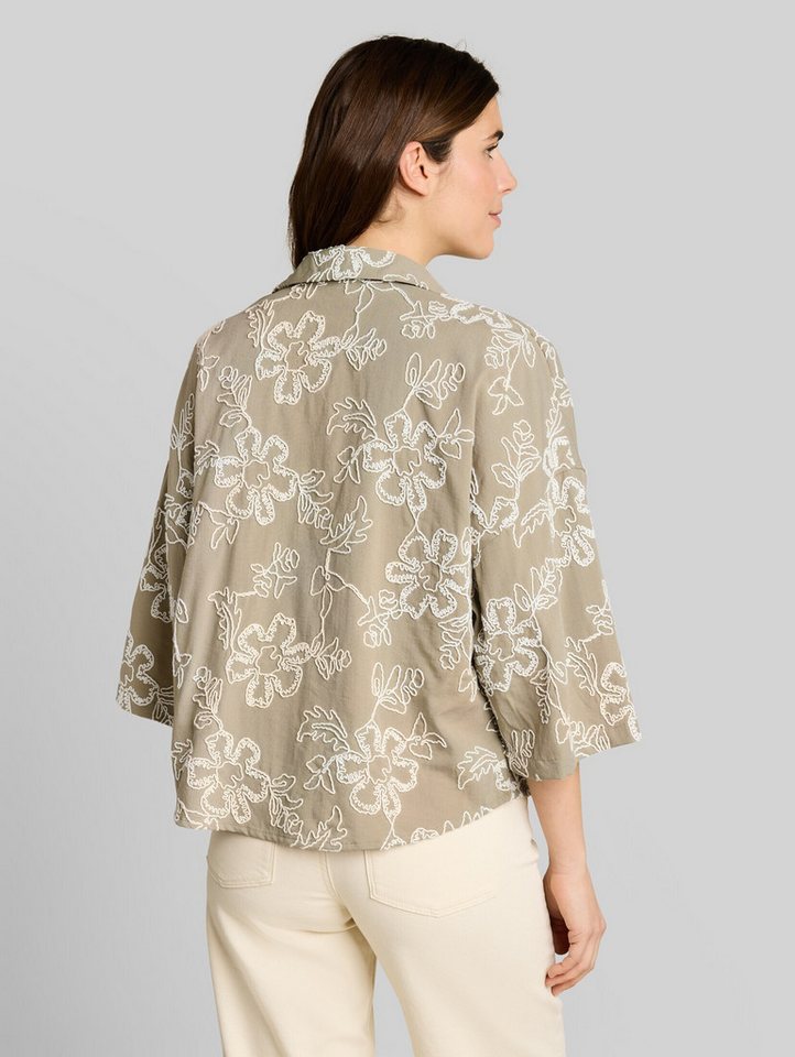 TOM TAILOR Langarmbluse Blusen & Shirts Oversize Bluse mit Blumen-Stickereien – Bild 3 von 5