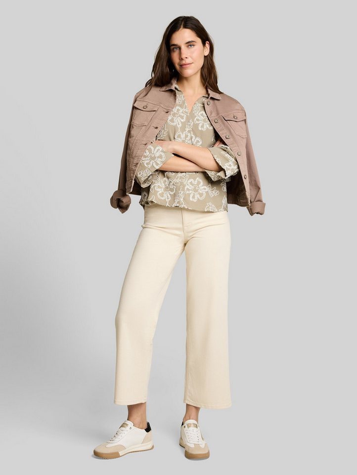 TOM TAILOR Langarmbluse Blusen & Shirts Oversize Bluse mit Blumen-Stickereien – Bild 5 von 5