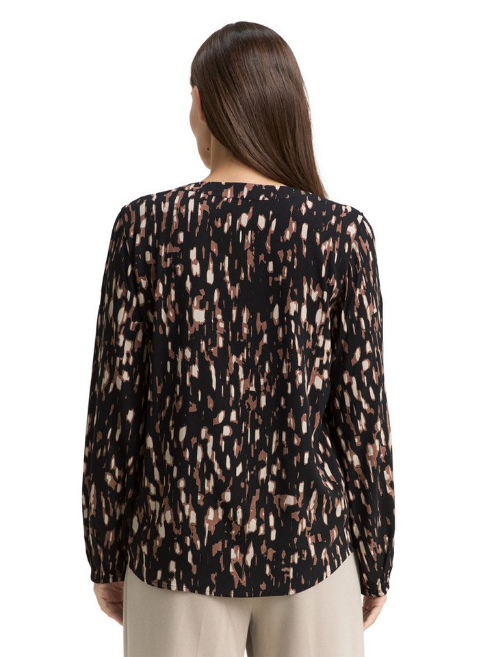 TOM TAILOR Langarmbluse mit All-Over Print – Bild 3 von 5