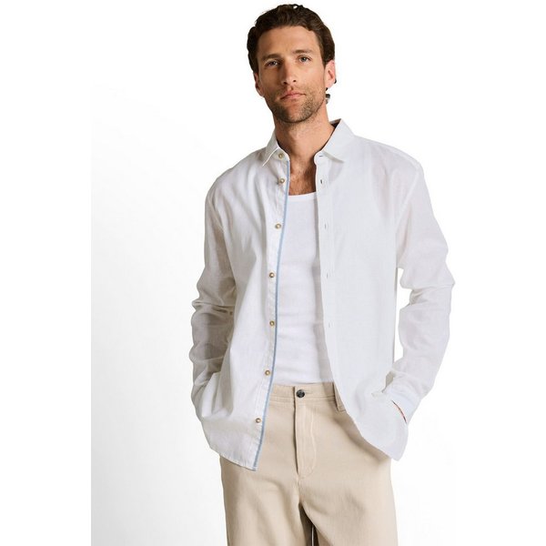 TOM TAILOR Langarmhemd mit Leinen