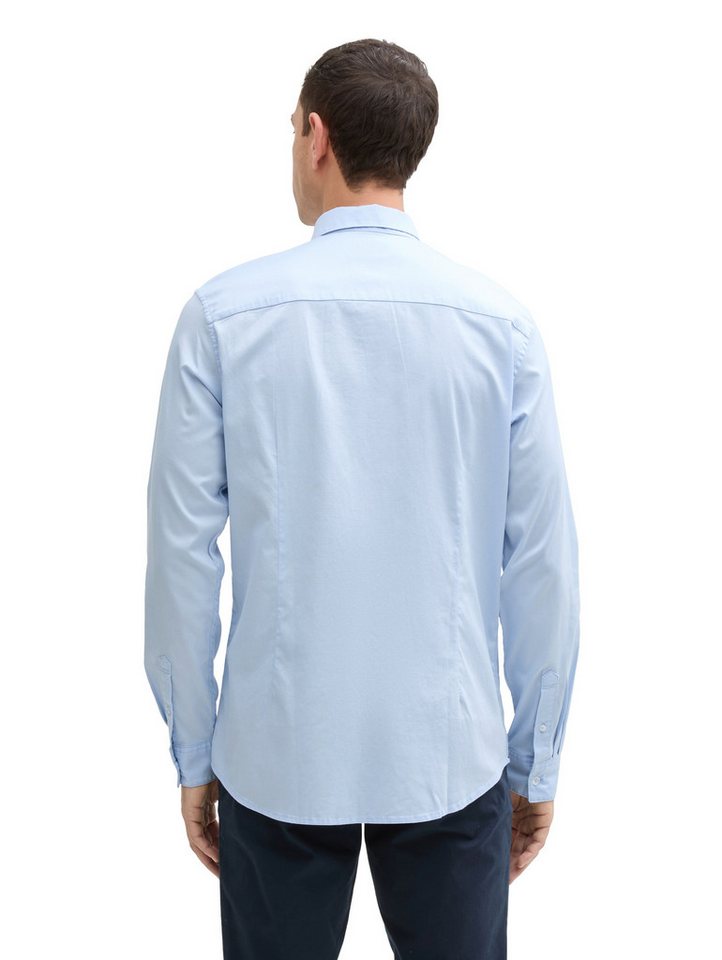 TOM TAILOR Langarmhemd mit Logo Stickerei – Bild 2 von 5