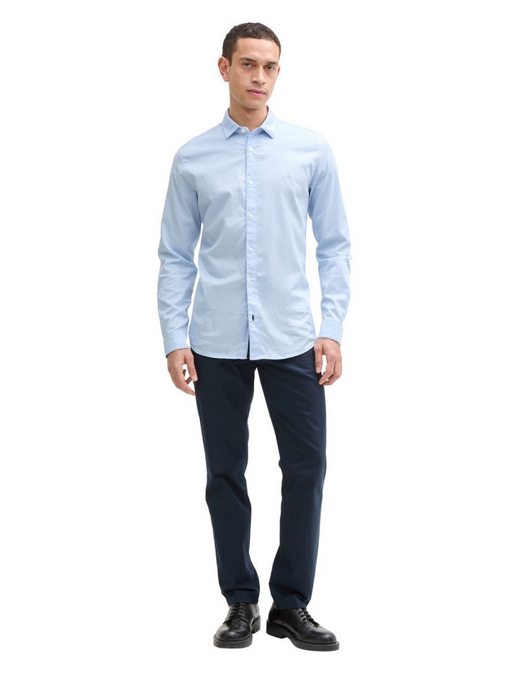 TOM TAILOR Langarmhemd mit Logo Stickerei – Bild 4 von 5