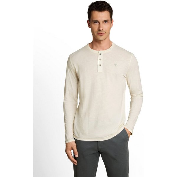 TOM TAILOR Langarmshirt mit Knopfleiste