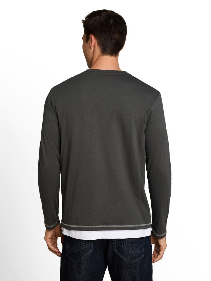 TOM TAILOR Langarmshirt mit Knopfleiste – Bild 3 von 5