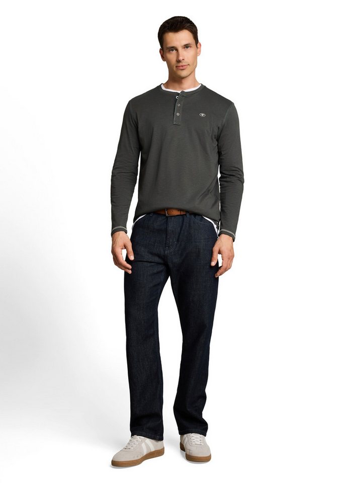 TOM TAILOR Langarmshirt mit Knopfleiste – Bild 4 von 5