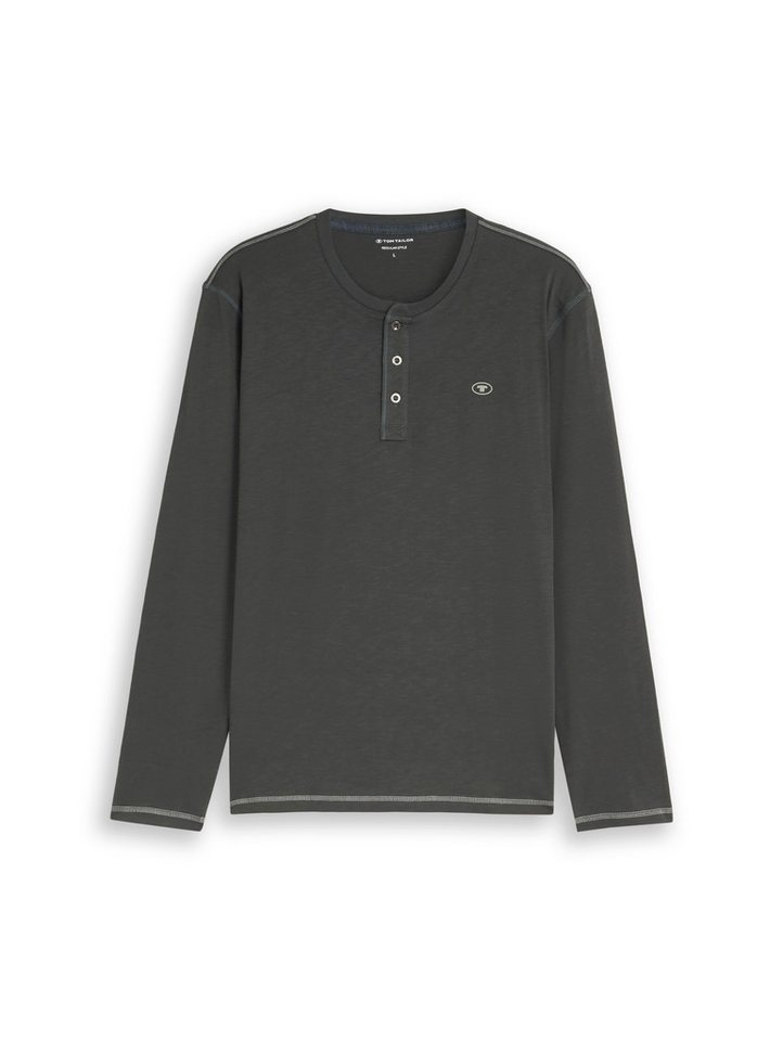 TOM TAILOR Langarmshirt mit Knopfleiste – Bild 5 von 5