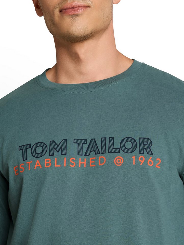 TOM TAILOR Langarmshirt mit Logo Print – Bild 2 von 5