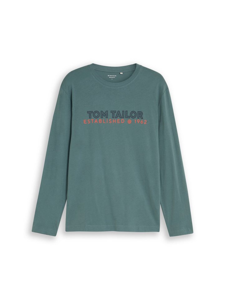 TOM TAILOR Langarmshirt mit Logo Print – Bild 5 von 5