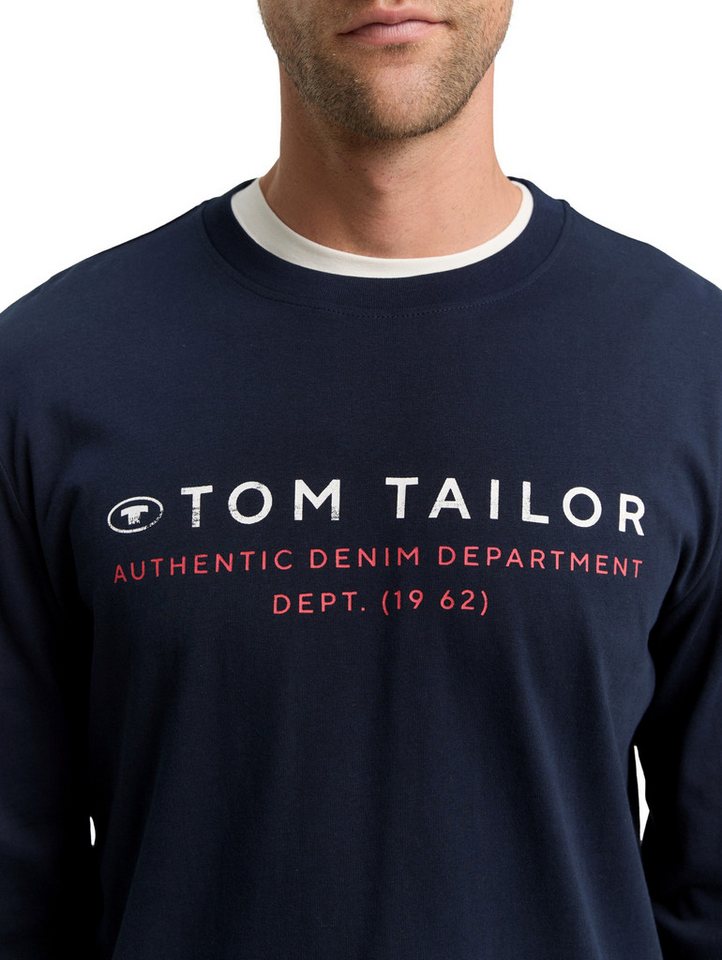 TOM TAILOR Langarmshirt mit Logo Print – Bild 3 von 5