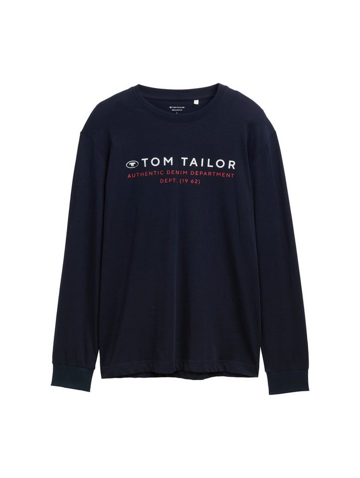 TOM TAILOR Langarmshirt mit Logo Print – Bild 5 von 5