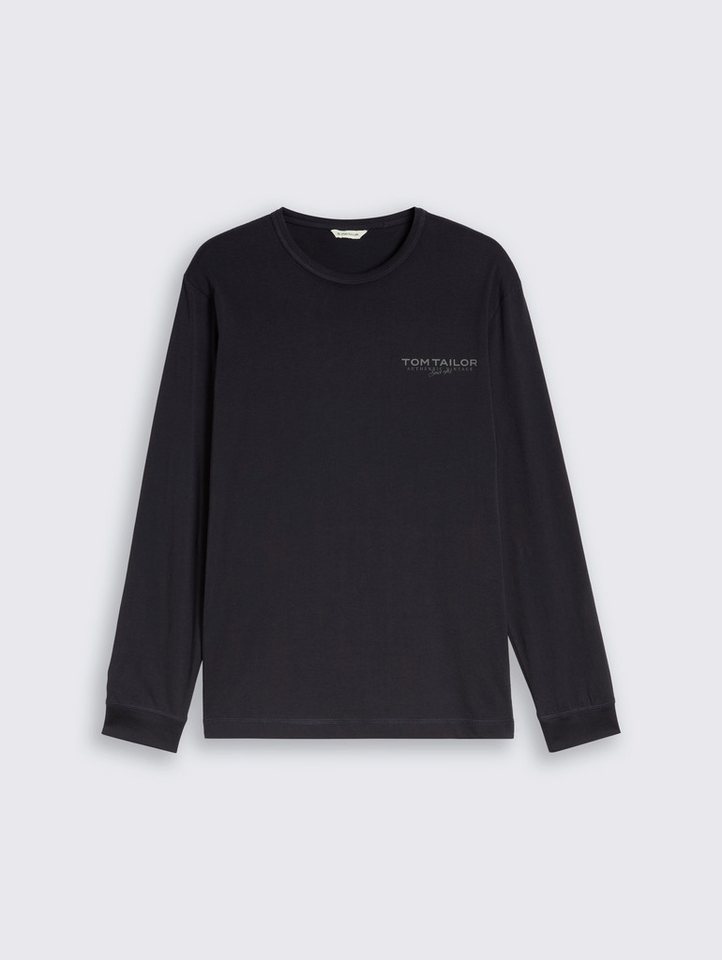TOM TAILOR Langarmshirt mit Logo-Print – Bild 5 von 5