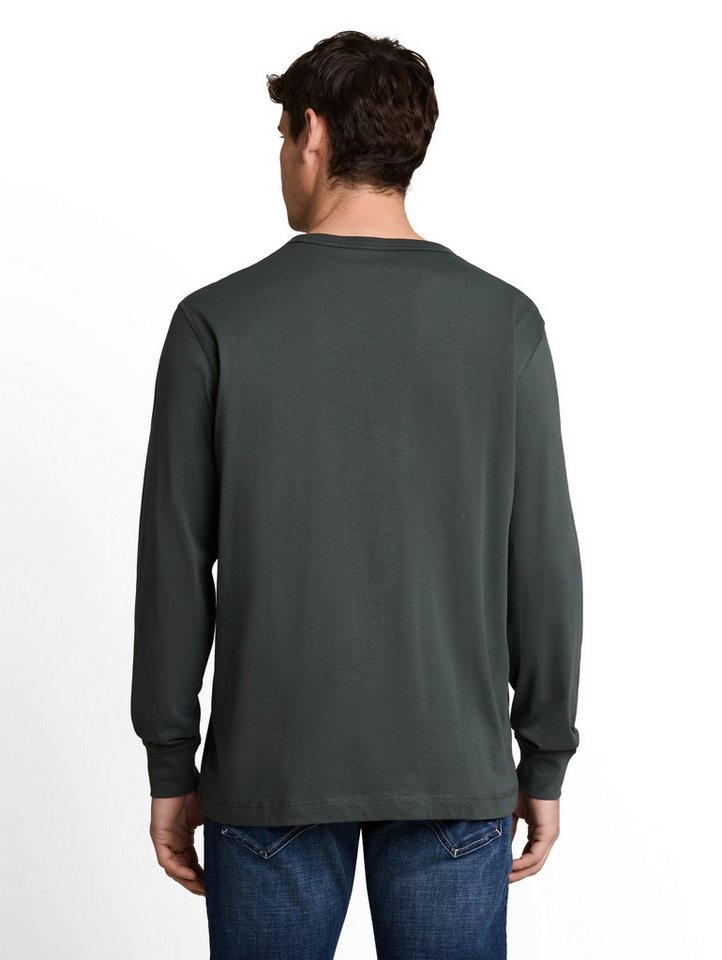TOM TAILOR Langarmshirt mit Logo Stickerei – Bild 2 von 5