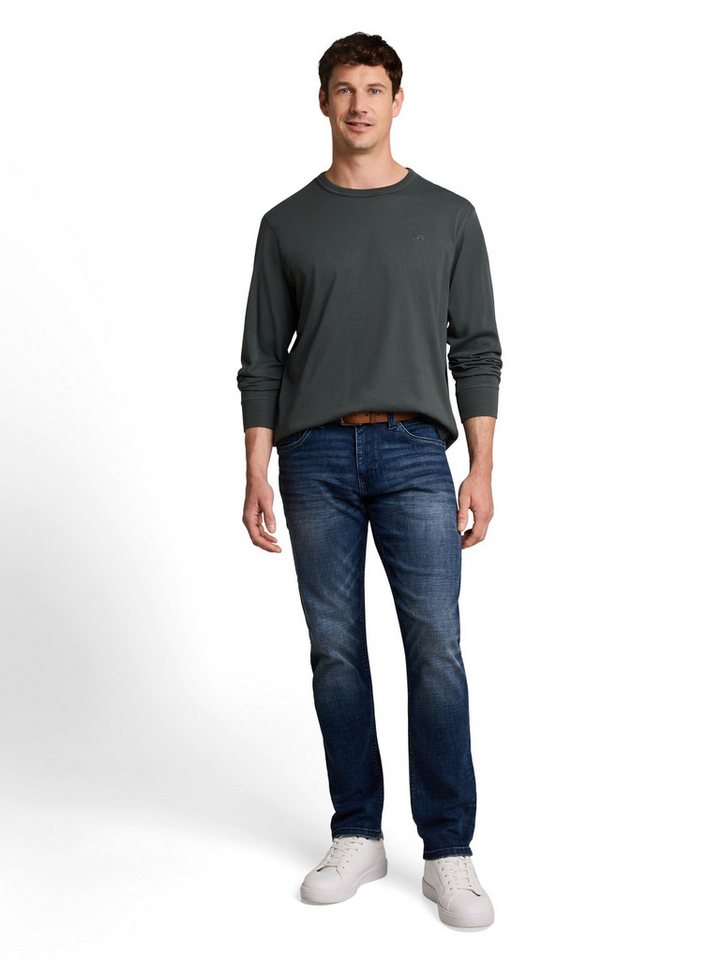 TOM TAILOR Langarmshirt mit Logo Stickerei – Bild 4 von 5