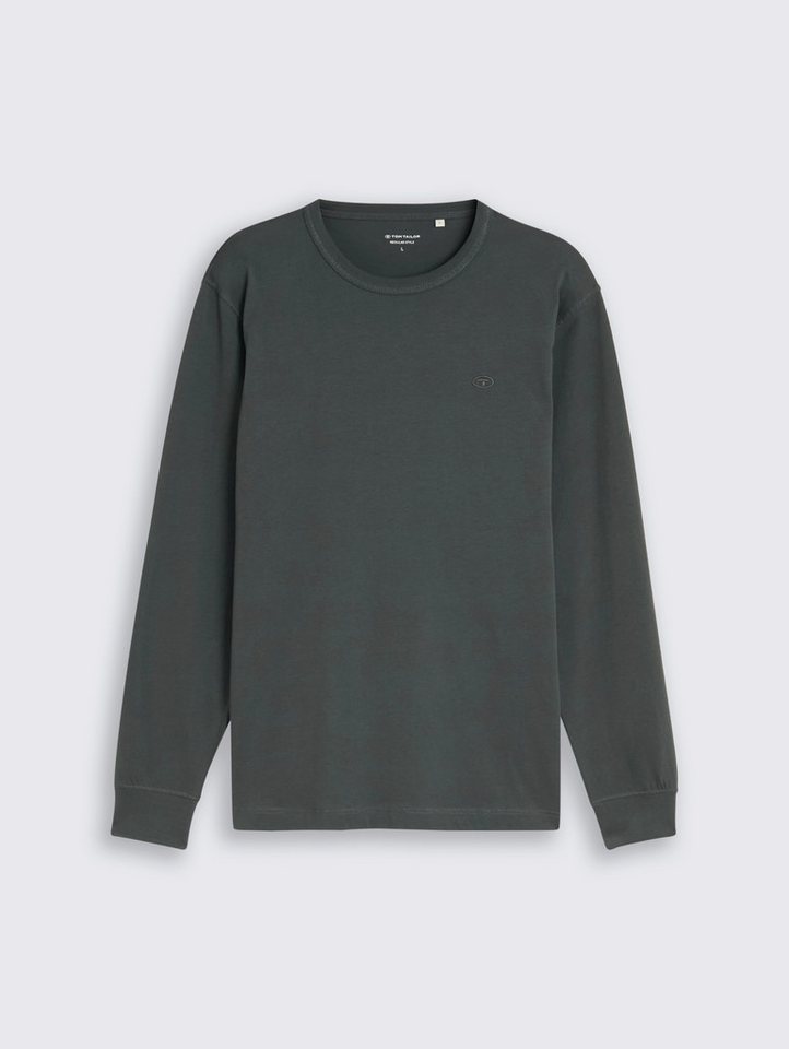 TOM TAILOR Langarmshirt mit Logo Stickerei – Bild 5 von 5