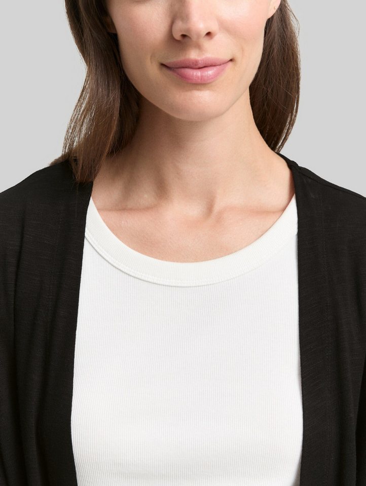 TOM TAILOR Langarmshirt T-Shirt Basic Cardigan – Bild 4 von 5