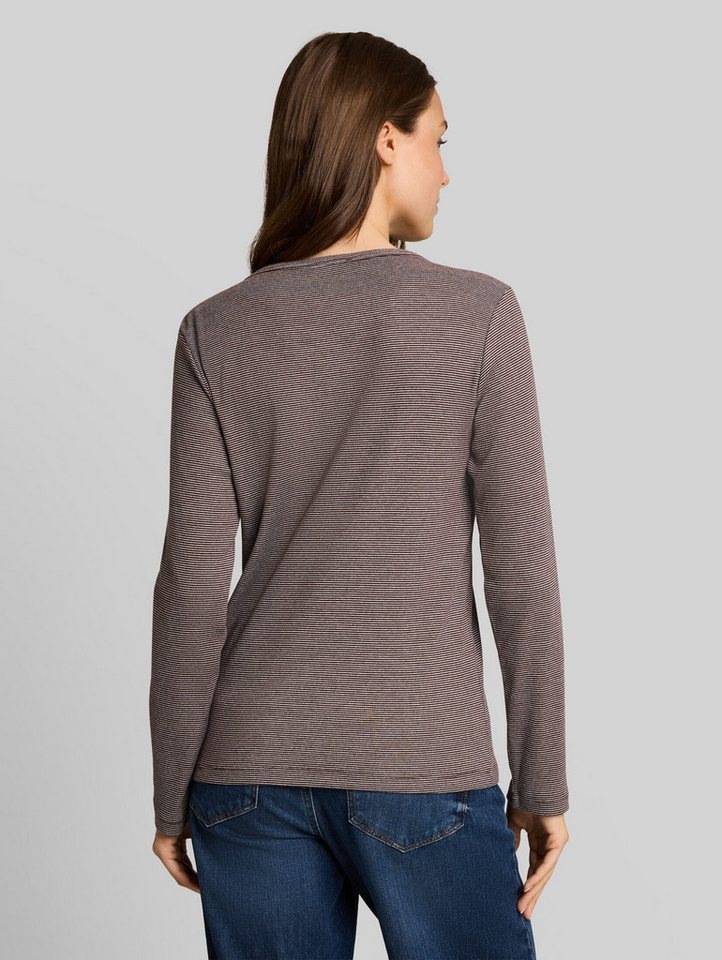TOM TAILOR Langarmshirt T-Shirt (im Einserpack) Henley Langarmshirt mit Rippstruktur – Bild 3 von 5