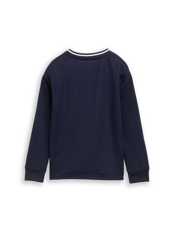 TOM TAILOR Langarmshirt T-Shirt (im Einserpack) Oversize Trikot Langarmshirt – Bild 3 von 3