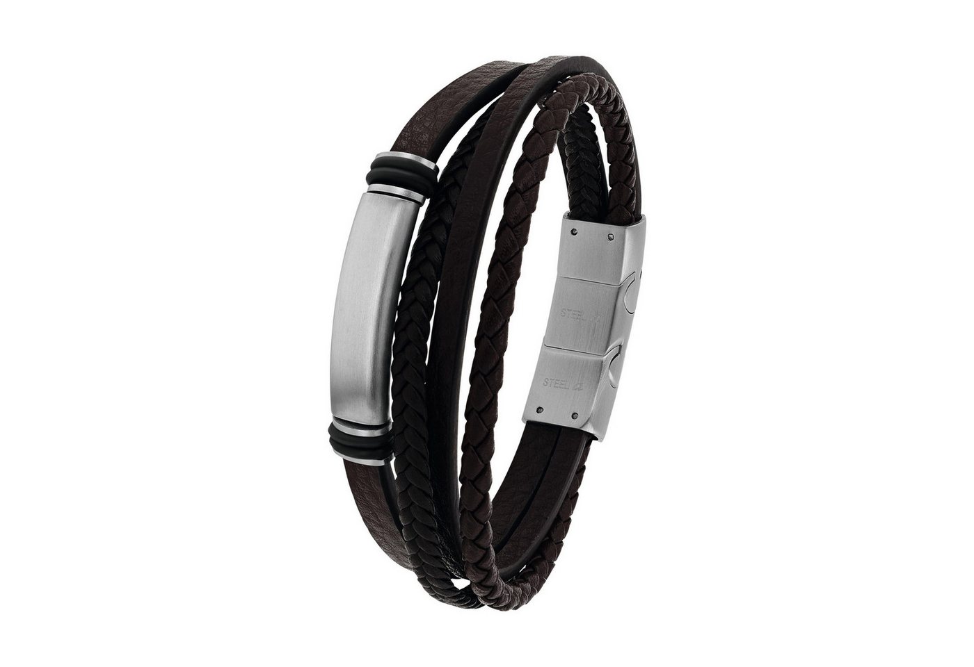 TOM TAILOR Lederarmband mehrreihig – Bild 2 von 4