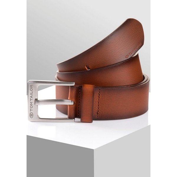 TOM TAILOR Ledergürtel TTCALVINPLUS 4 cm breiter Herrengürtel, Casual und Jeans Look
