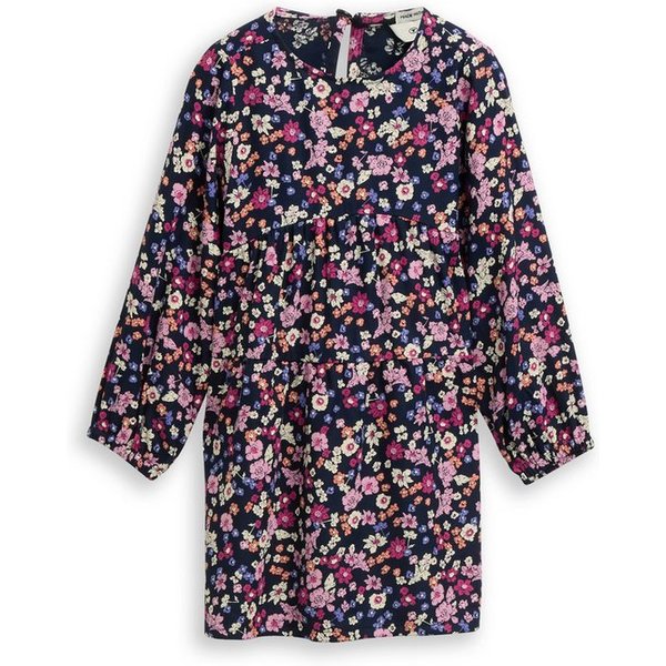TOM TAILOR Midikleid mit floralen Allover-Muster