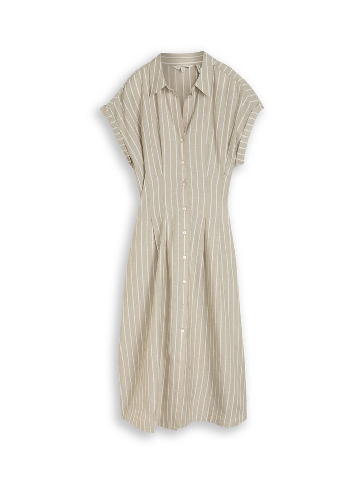 TOM TAILOR Midikleid mit Streifen Muster – Bild 5 von 5
