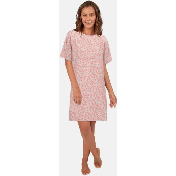 TOM TAILOR Nachthemd Westport mit Print, Kurzarm, Rundhalsausschnitt, Baumwollmix, bequem, weich