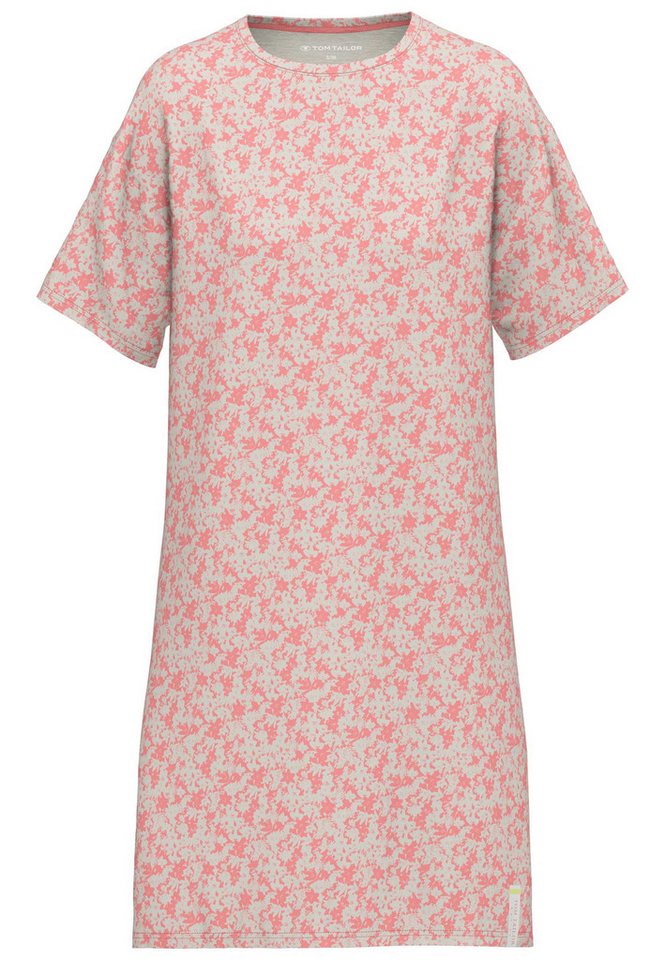 TOM TAILOR Nachthemd Westport mit Print, Kurzarm, Rundhalsausschnitt, Baumwollmix, bequem, weich – Bild 2 von 5