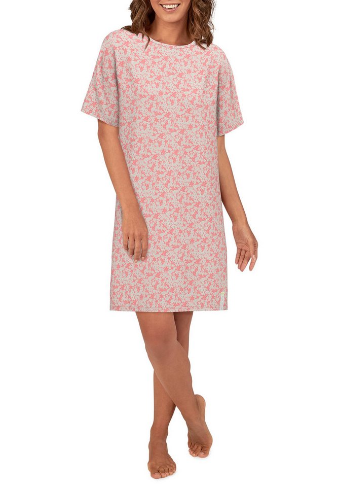 TOM TAILOR Nachthemd Westport mit Print, Kurzarm, Rundhalsausschnitt, Baumwollmix, bequem, weich – Bild 4 von 5
