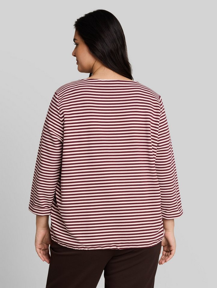 TOM TAILOR PLUS 3/4-Arm-Shirt T-Shirt (im Einserpack) Plus Size - Langarmshirt mit Knopf-Details – Bild 3 von 5