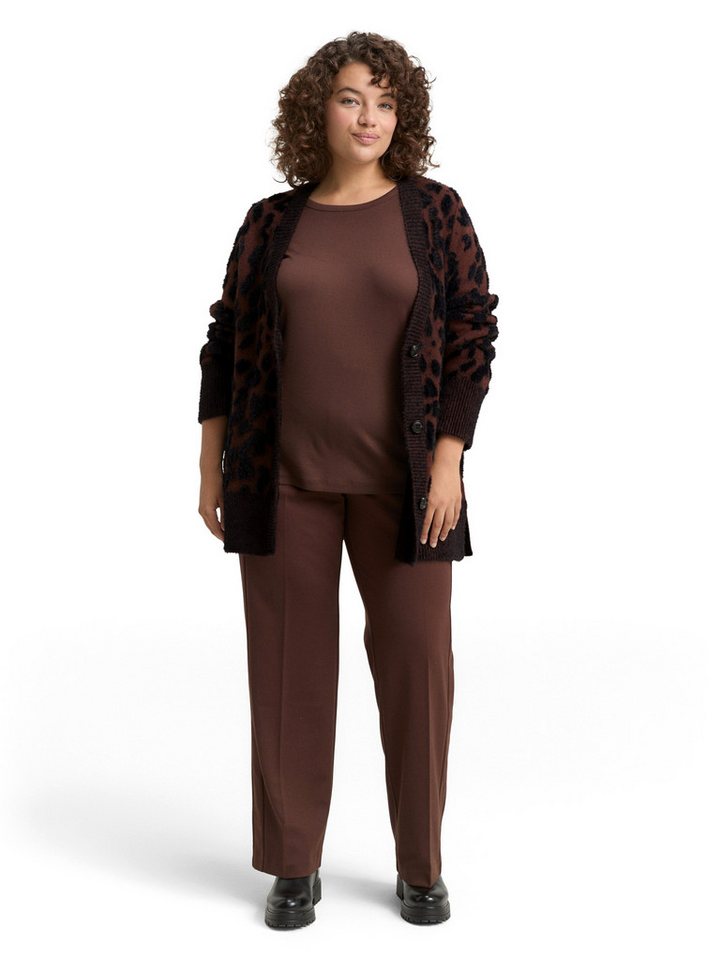 TOM TAILOR PLUS Cardigan mit Leo-Print – Bild 4 von 5