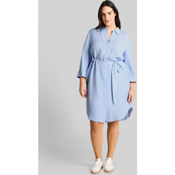 TOM TAILOR PLUS Jerseykleid Kleider & Jumpsuits Plus Size - Blusenkleid mit Leinenanteil