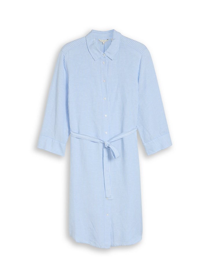 TOM TAILOR PLUS Jerseykleid Kleider & Jumpsuits Plus Size - Blusenkleid mit Leinenanteil – Bild 2 von 5