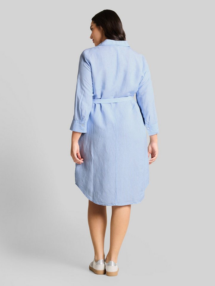 TOM TAILOR PLUS Jerseykleid Kleider & Jumpsuits Plus Size - Blusenkleid mit Leinenanteil – Bild 3 von 5