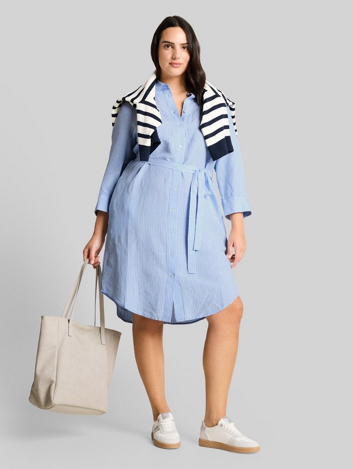 TOM TAILOR PLUS Jerseykleid Kleider & Jumpsuits Plus Size - Blusenkleid mit Leinenanteil – Bild 5 von 5