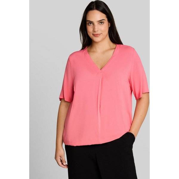 TOM TAILOR PLUS Kurzarmbluse Blusen & Shirts Plus Size - Bluse aus Viskose