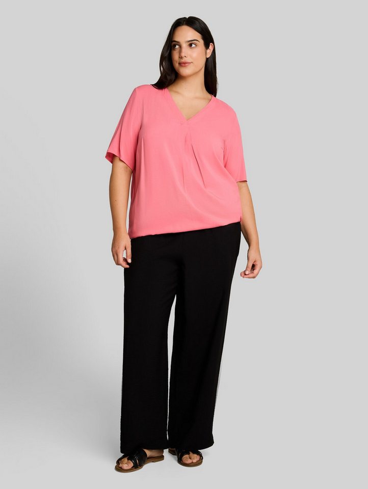 TOM TAILOR PLUS Kurzarmbluse Blusen & Shirts Plus Size - Bluse aus Viskose – Bild 5 von 5
