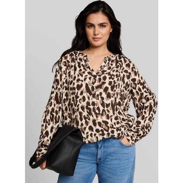 TOM TAILOR PLUS Langarmbluse Blusen & Shirts Plus Size - Bluse aus Viskose