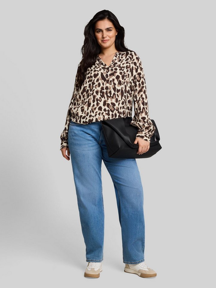 TOM TAILOR PLUS Langarmbluse Blusen & Shirts Plus Size - Bluse aus Viskose – Bild 5 von 5