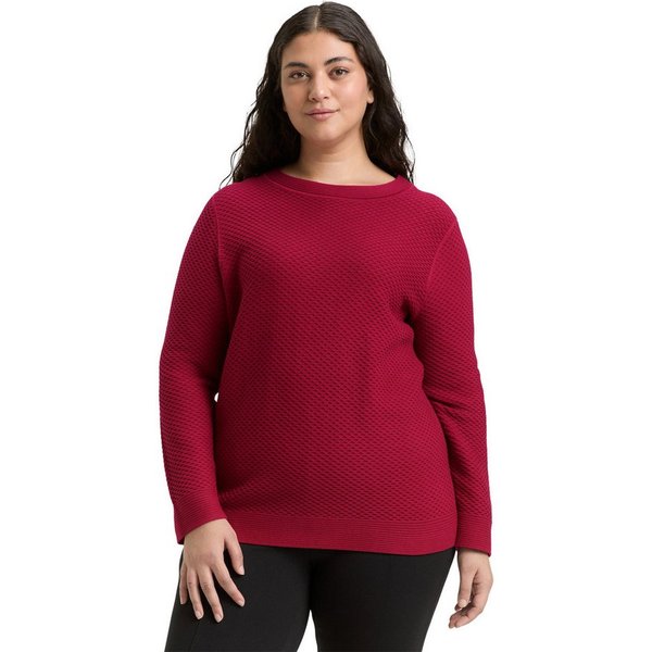 TOM TAILOR PLUS Strickpullover mit Struktur-Muster