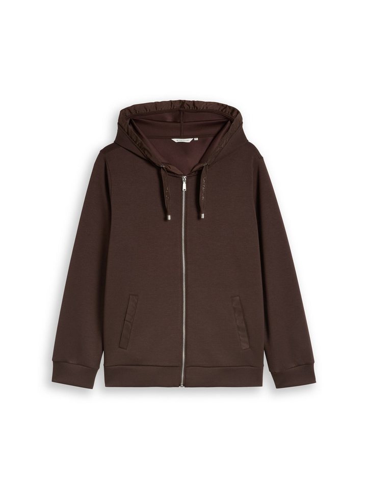 TOM TAILOR PLUS Sweatjacke Strick & Sweatshirts Plus Size - Hoodie Sweatjacke aus Scuba – Bild 2 von 5