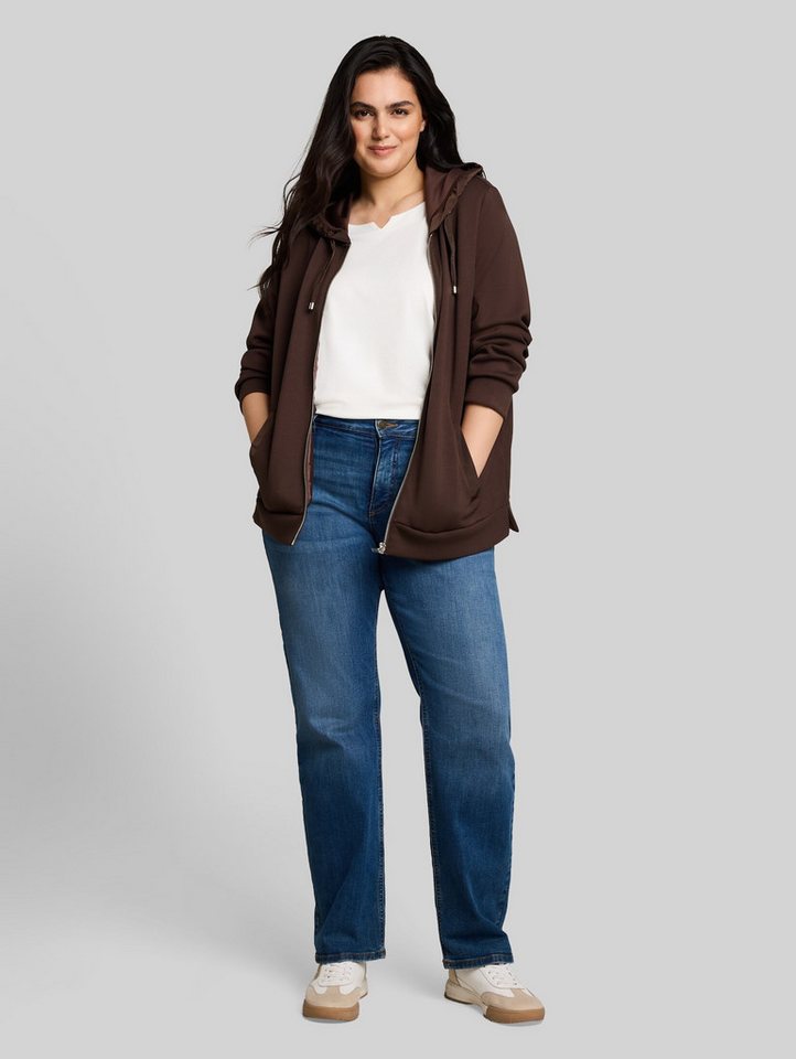 TOM TAILOR PLUS Sweatjacke Strick & Sweatshirts Plus Size - Hoodie Sweatjacke aus Scuba – Bild 5 von 5