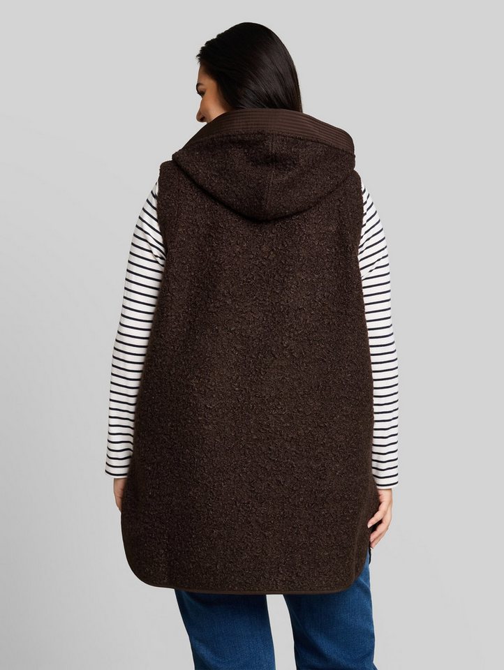 TOM TAILOR PLUS Sweatjacke Strick & Sweatshirts Plus Size - Longstyle Teddy Weste – Bild 3 von 5