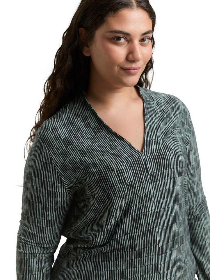TOM TAILOR PLUS T-Shirt mit All-Over Print – Bild 3 von 5