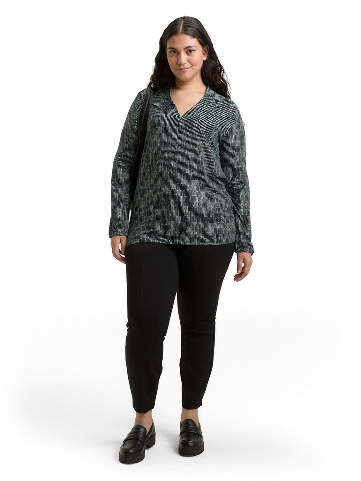 TOM TAILOR PLUS T-Shirt mit All-Over Print – Bild 4 von 5